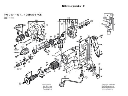Příklepová vrtačka GSB 20-2 RCE Bosch 0601192708