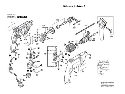 Příklepová vrtačka GSB 450 RE Bosch 0601149708