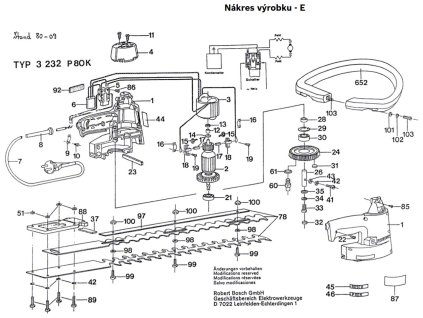 Křovinořez P 80, P 80 K Bosch 0603232003