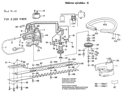 Křovinořez P 80, P 80 K Bosch 0603232103