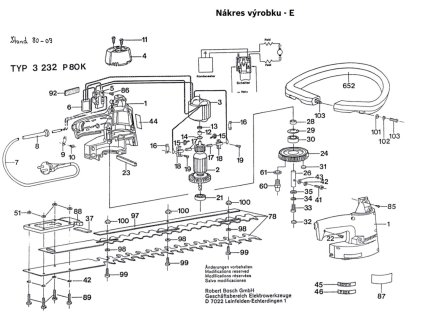 Křovinořez P 80, P 80 K Bosch 0603232303