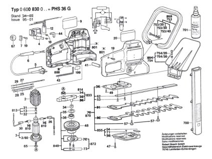Křovinořez PHS 36 G Bosch 0600830003