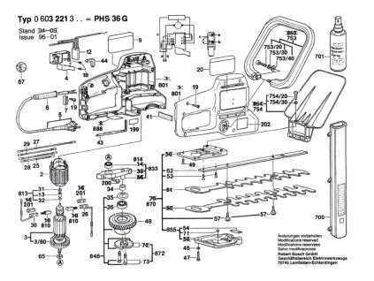 Křovinořez PHS 36 G Bosch 0603221303