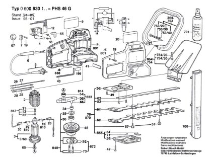 Křovinořez PHS 46 G Bosch 0600830103