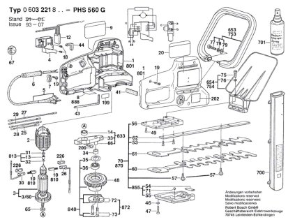 Křovinořez PHS 560 G Bosch 0603221803