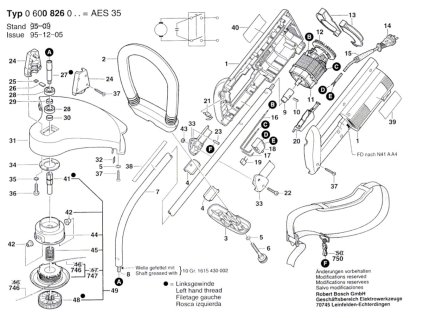 Motorová kosa AES 35 Bosch 0600826003