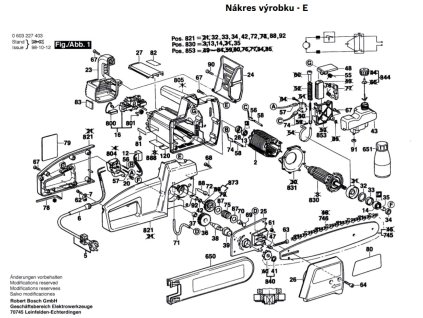 Násada řetězová pila PKE 30 B Bosch 0603227403