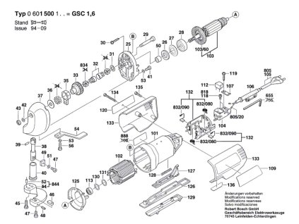 Nůžky na plech GSC 1,6 Bosch 0601500103
