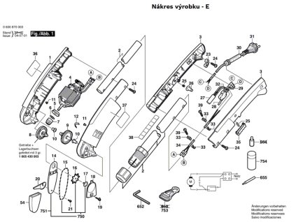 Odvětvovací pila ASG 52 Bosch 0600870003