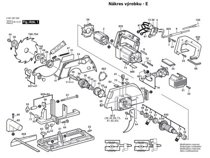 Okružní pila GKS 55 Bosch 0601567003