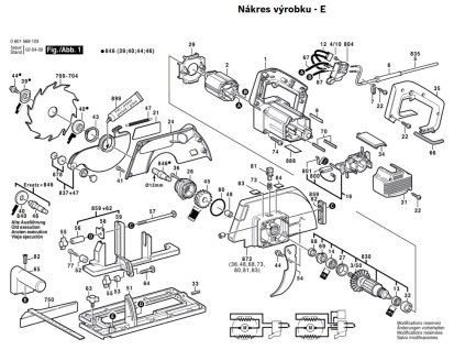 Okružní pila GKS 65 Bosch 0601568103