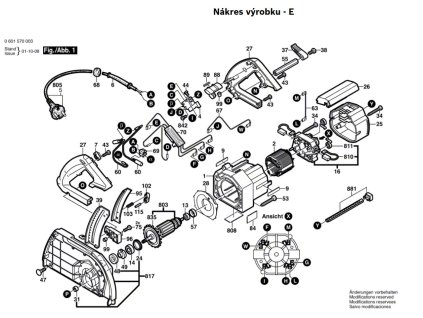 Okružní pila GKS 68 B Bosch 0601570003