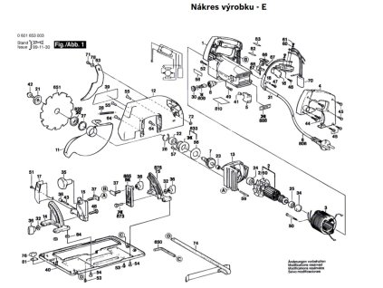 Okružní pila GKS 85 S Bosch 0601653003