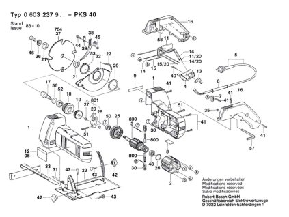 Okružní pila PKS 40 Bosch 0603237903