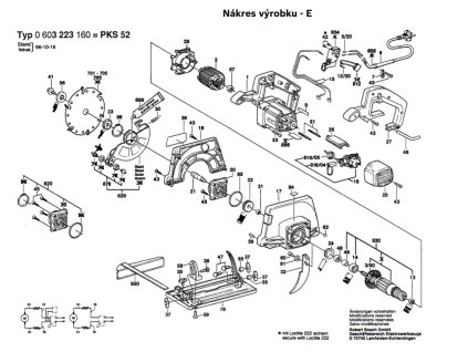 Okružní pila PKS 52 Bosch 0603223160