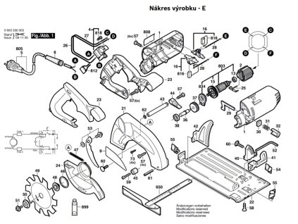 Okružní pila PKS 54 Bosch 0603330003