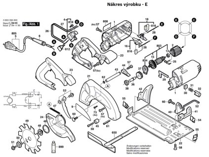 Okružní pila PKS 54 Bosch 0603330060