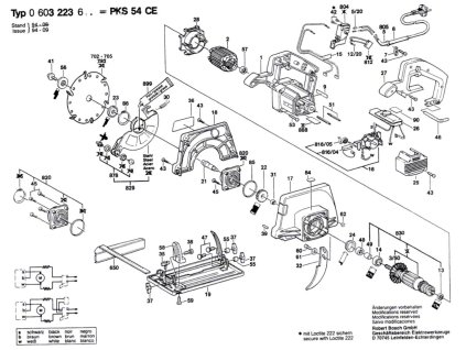 Okružní pila PKS 54 CE Bosch 0603223603