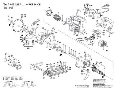 Okružní pila PKS 54 CE Bosch 0603223703