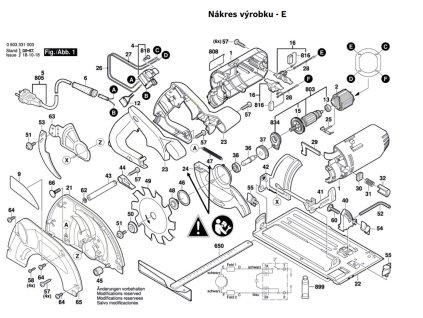 Okružní pila PKS 66 Bosch 0603331003