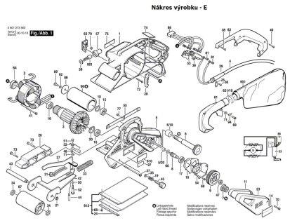Pásová bruska GBS 100 A Bosch 0601273903