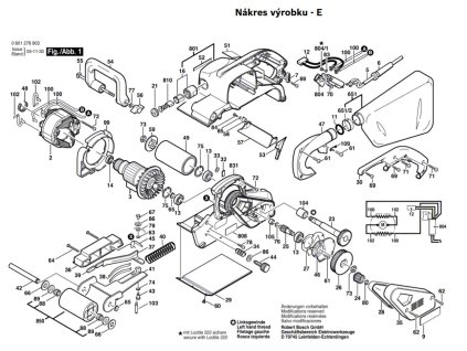 Pásová bruska GBS 100 A Bosch 0601276903
