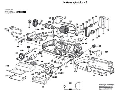 Pásová bruska PBS 60 Bosch 0603275003