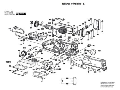 Pásová bruska PBS 60 E Bosch 0603275703