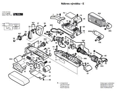Pásová bruska PBS 75 AE Bosch 0603270603