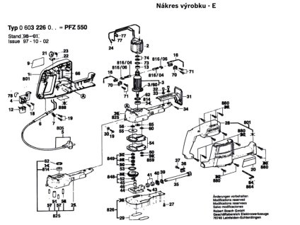 Pila ocaska PFZ 550 Bosch 0603226003