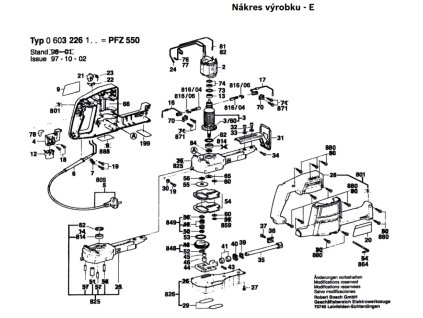 Pila ocaska PFZ 550 Bosch 0603226103