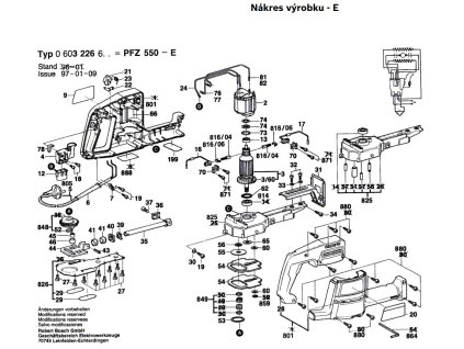 Pila ocaska PFZ 550 E Bosch 0603226603