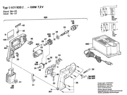 Aku vrtačka GBM 7,2 V Bosch 0601920223