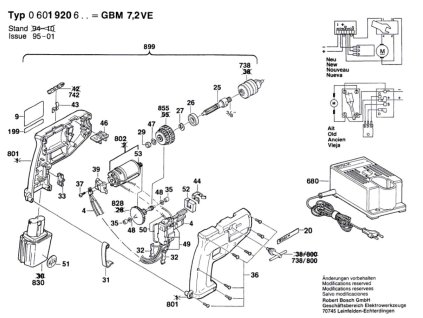 Aku vrtačka GBM 7,2 VE Bosch 0601920667