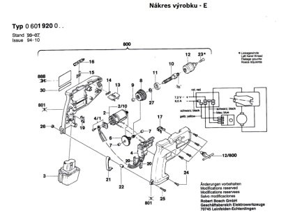 Aku vrtačka GBM 7,2 VRL Bosch 0601920003