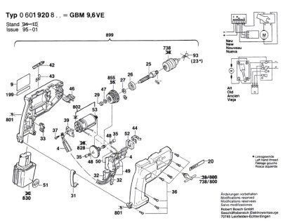 Aku vrtačka GBM 9,6 VE Bosch 0601920803