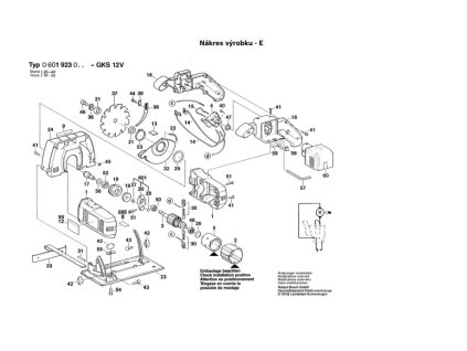 Aku okružní pila GKS 12 V Bosch 0601923003