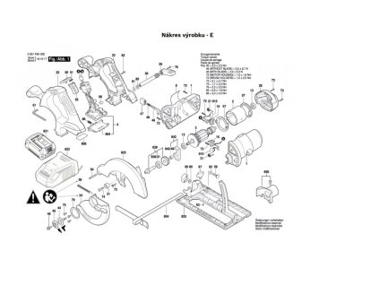 Aku okružní pila GKS 18 V-LI Bosch 3601F6H001