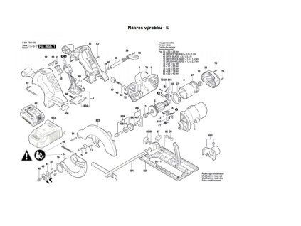 Aku okružní pila GKS 18V-LI Bosch 3601F6H002