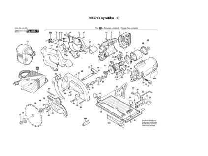 Aku okružní pila GKS 24 V Bosch 0601666220
