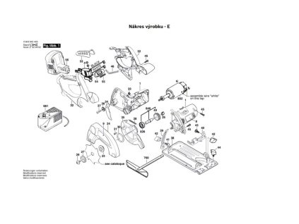 Aku okružní pila PKS 14,4 V Bosch 0603942403