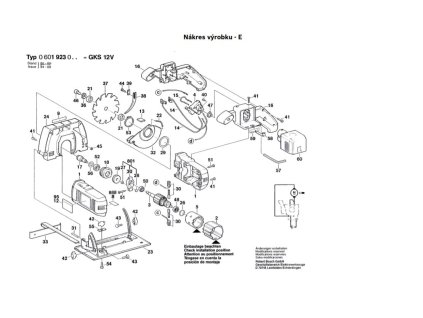 Aku Okružní pila GKS 12 V Bosch 0601923020