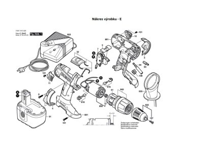 Aku příklepová vrtačka GSB 24 VE-2 Bosch 0601913220