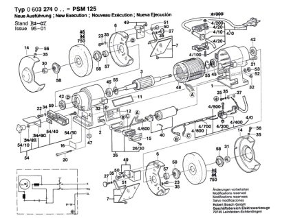 Dvoukotoučová bruska PSM 125 Bosch 0603274003
