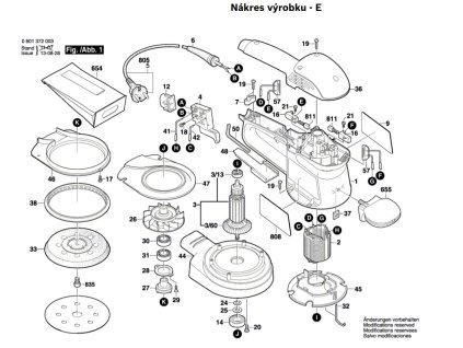 Excentrická bruska GEX 125 A Bosch 0601372003