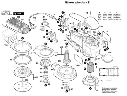 Excentrická bruska GEX 125 AC Bosch 0601372503