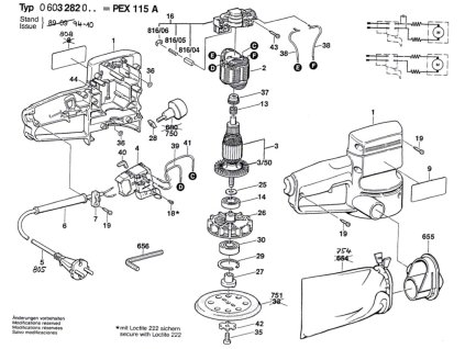 Excentrická bruska PEX 115 A Bosch 0603282003