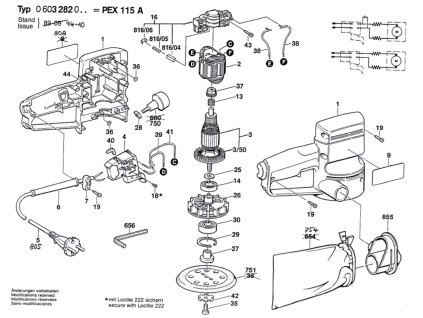 Excentrická bruska PEX 115 A Bosch 0603282063