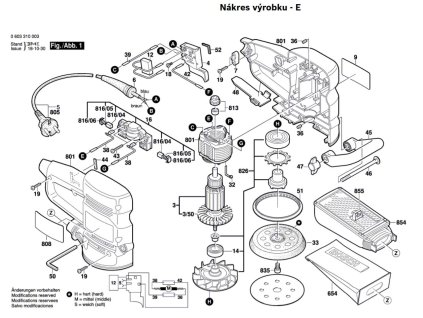 Excentrická bruska PEX 12 A Bosch 0603310003