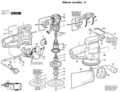 Excentrická bruska PEX 125 A Bosch 0603283003